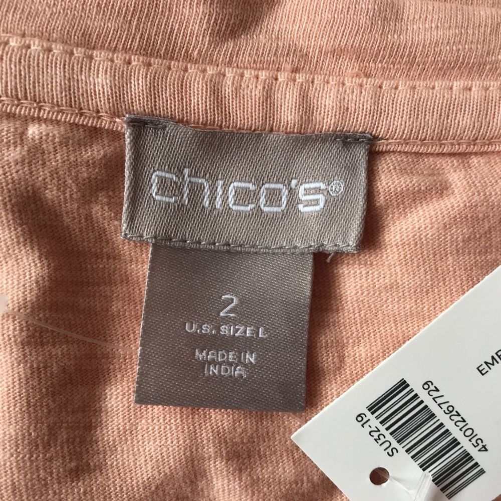 Chico's Embroidered Panel Tee - Picture 4 of 11